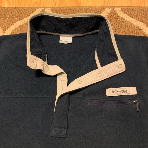 Columbia Harborsider Navy Fleece Pullover - XL - Picture 4 of 7